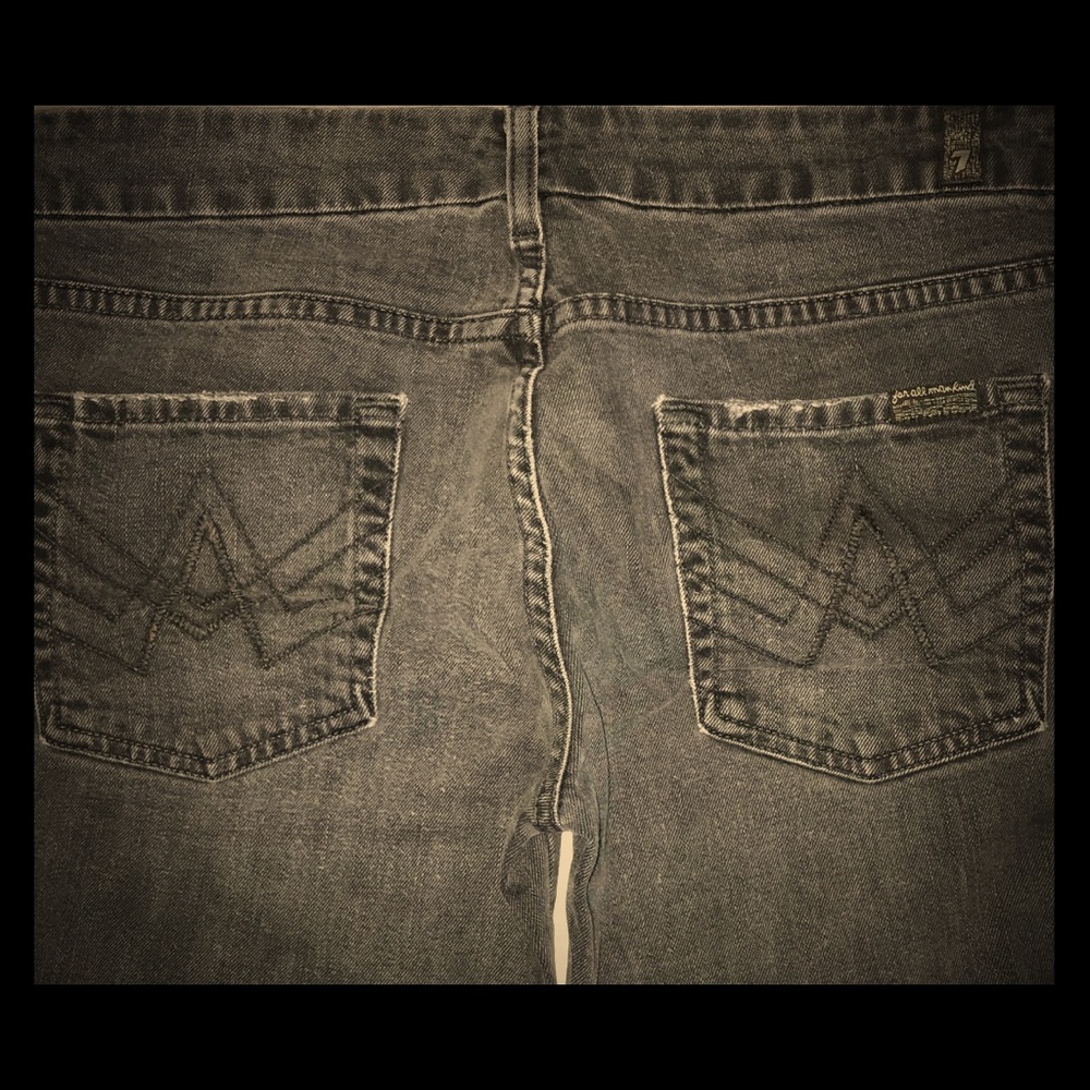7 For All Mankind Gray Jeans
